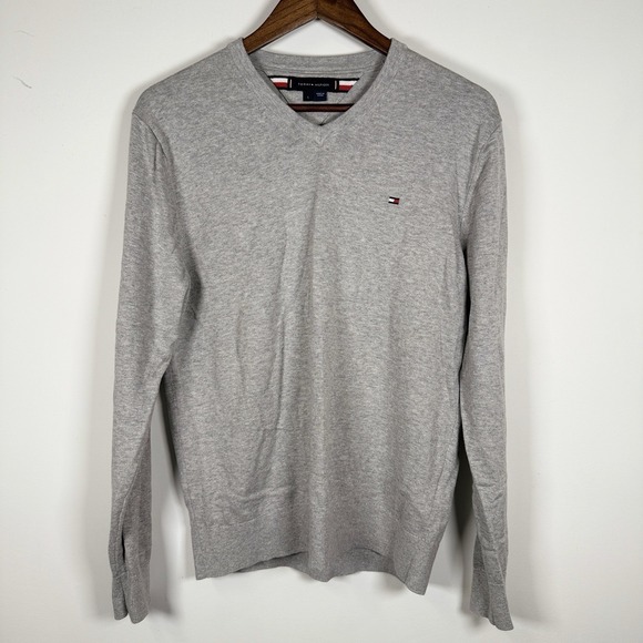 Tommy Hilfiger Other - Tommy Hilfiger Men's‎ Pullover Sweater V-Neck Career Casual Gray Size Large